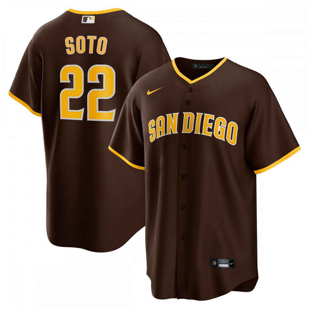 Juan Soto San Diego Padres Road Replica Player Jersey - Brown-Pro Kit Vault | Brand New 26/27 Sports Jerseys